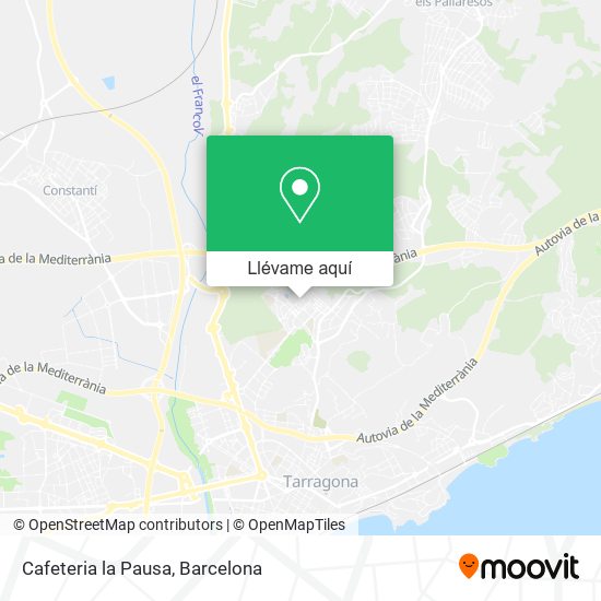 Mapa Cafeteria la Pausa
