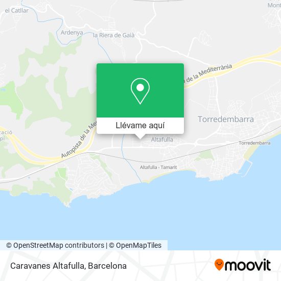 Mapa Caravanes Altafulla