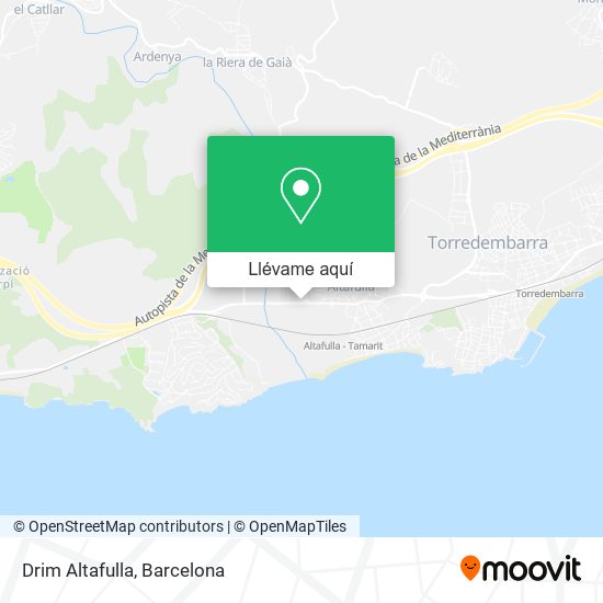 Mapa Drim Altafulla