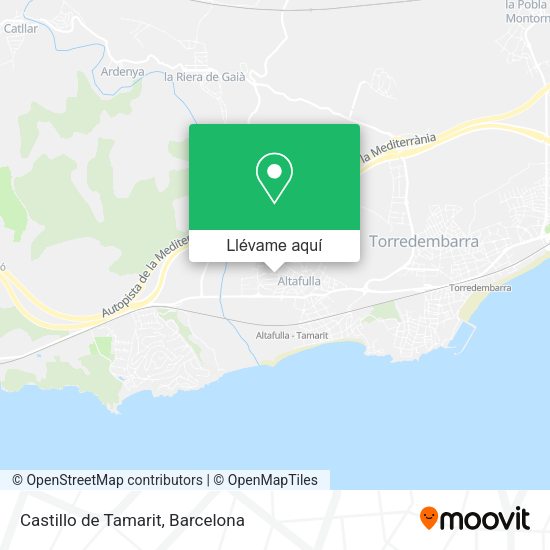 Mapa Castillo de Tamarit