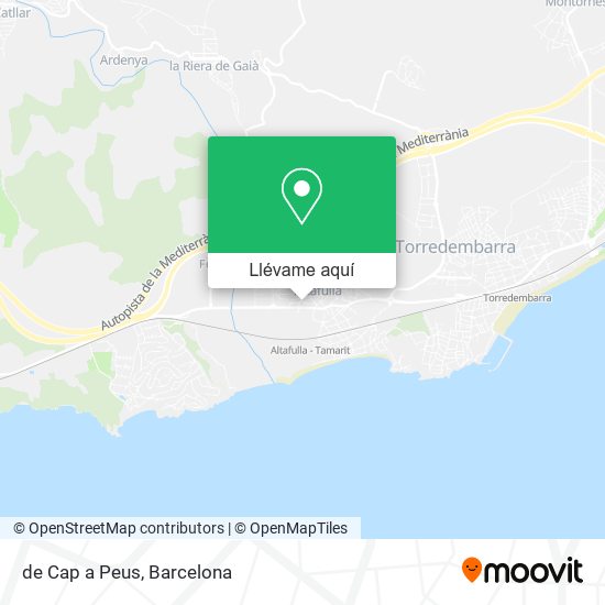 Mapa de Cap a Peus
