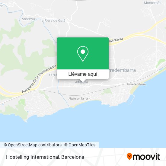 Mapa Hostelling International