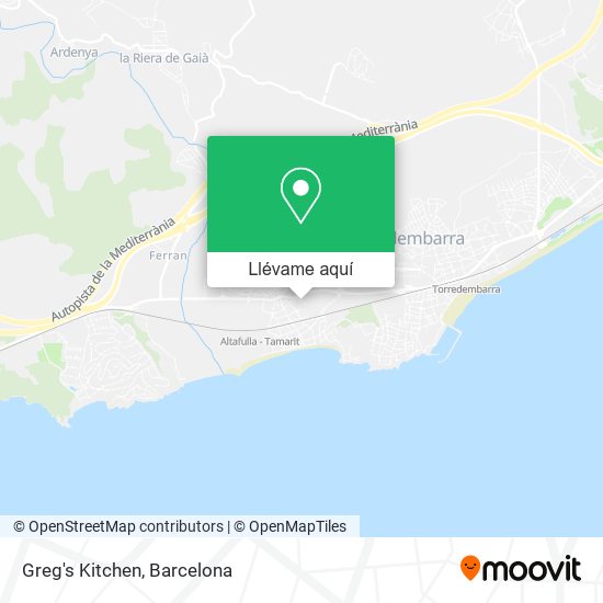 Mapa Greg's Kitchen