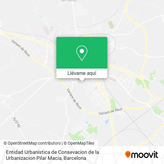 Mapa Entidad Urbanística de Consevacion de la Urbanizacion Pilar Macia