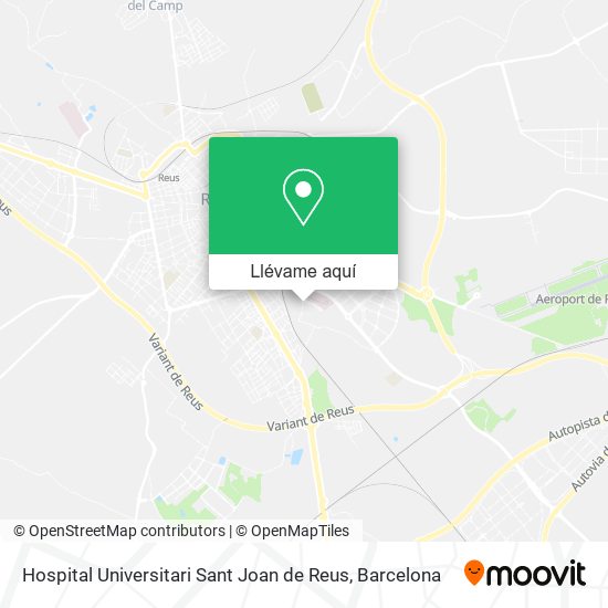 Mapa Hospital Universitari Sant Joan de Reus