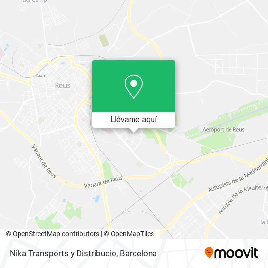 Mapa Nika Transports y Distribucio