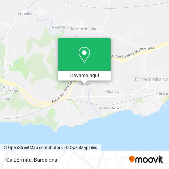 Mapa Ca L'Ermita