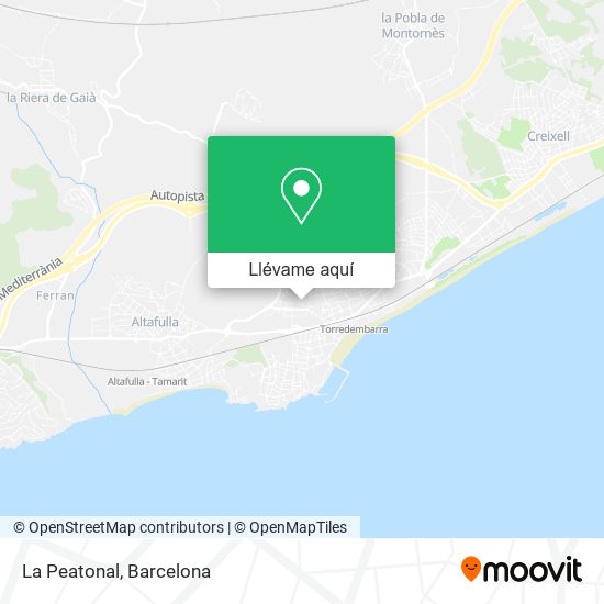 Mapa La Peatonal