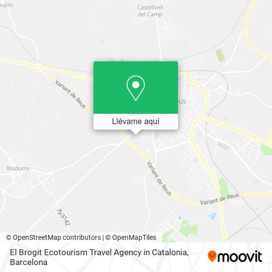 Mapa El Brogit Ecotourism Travel Agency in Catalonia