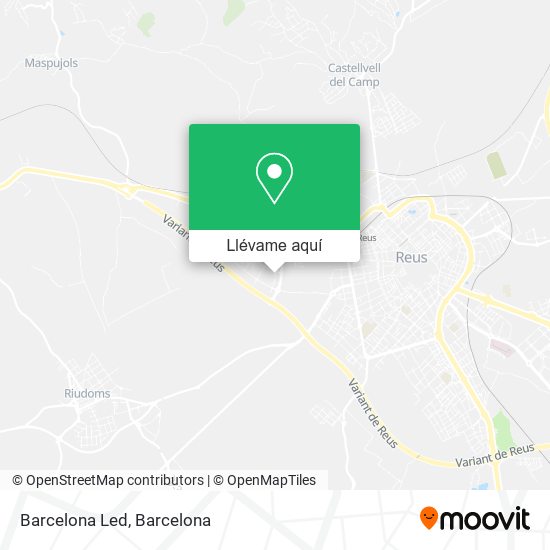 Mapa Barcelona Led