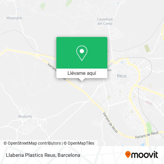 Mapa Llaberia Plastics Reus