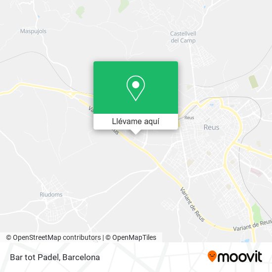 Mapa Bar tot Padel