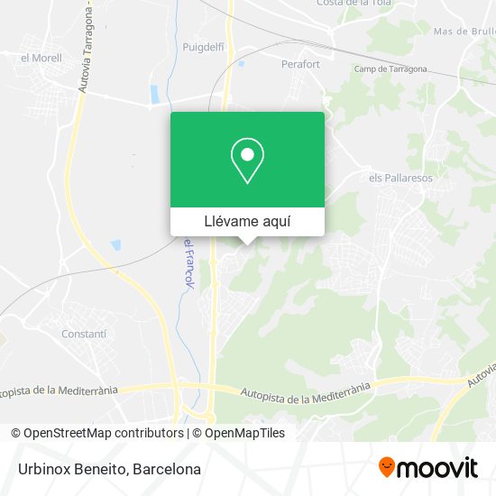 Mapa Urbinox Beneito