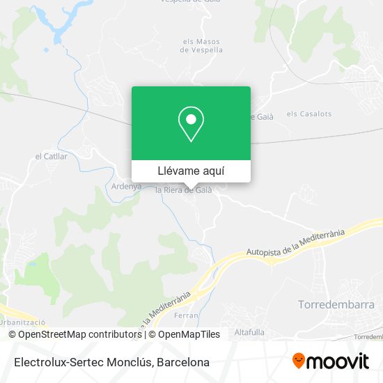 Mapa Electrolux-Sertec Monclús