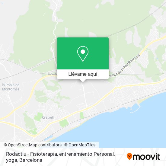 Mapa Rodactiu - Fisioterapia, entrenamiento Personal, yoga