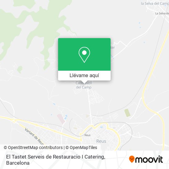 Mapa El Tastet Serveis de Restauracio I Catering