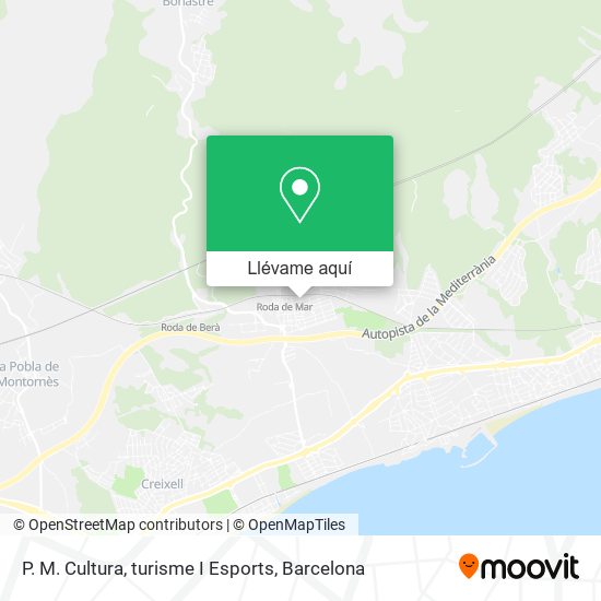 Mapa P. M. Cultura, turisme I Esports