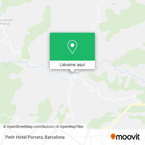 Mapa Petit Hotel Porrera