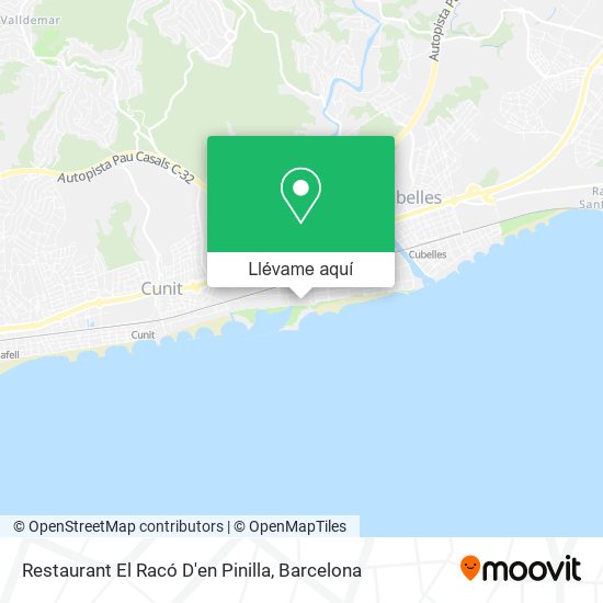 Mapa Restaurant El Racó D'en Pinilla