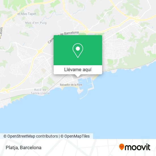 Mapa Platja