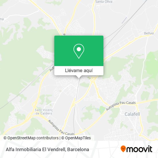 Mapa Alfa Inmobiliaria El Vendrell