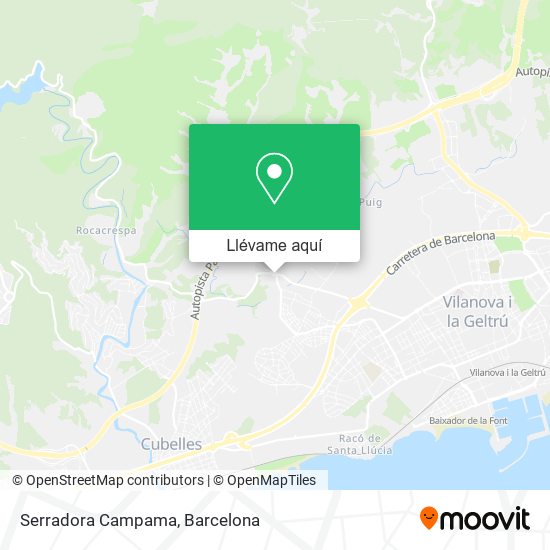 Mapa Serradora Campama