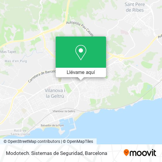 Mapa Modotech. Sistemas de Seguridad