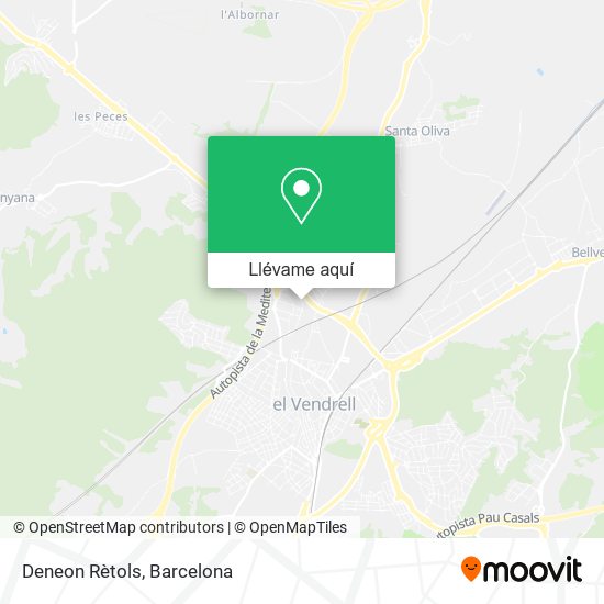 Mapa Deneon Rètols