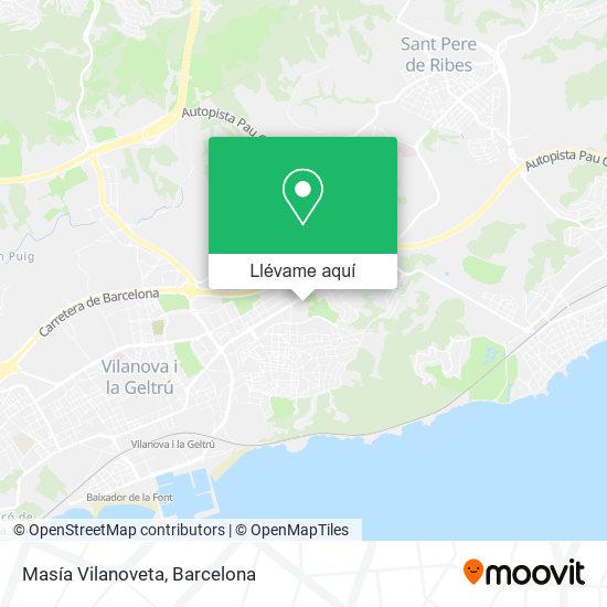 Mapa Masía Vilanoveta