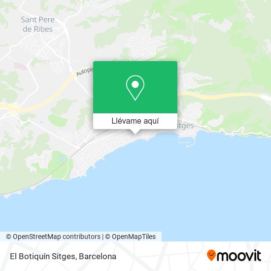 Mapa El Botiquín Sitges