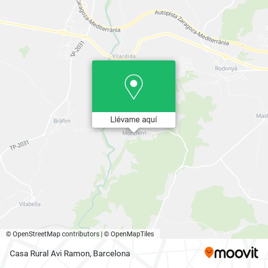 Mapa Casa Rural Avi Ramon