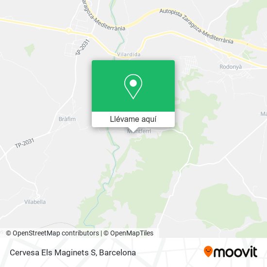 Mapa Cervesa Els Maginets S