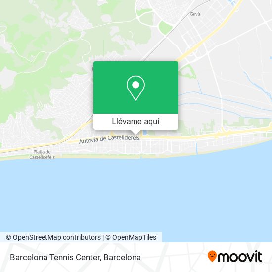 Mapa Barcelona Tennis Center