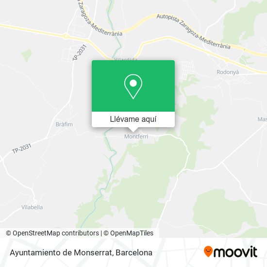Mapa Ayuntamiento de Monserrat