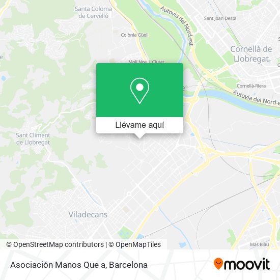 Mapa Asociación Manos Que a
