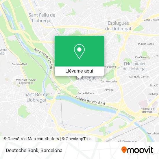 Mapa Deutsche Bank