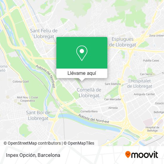 Mapa Inpex Opción