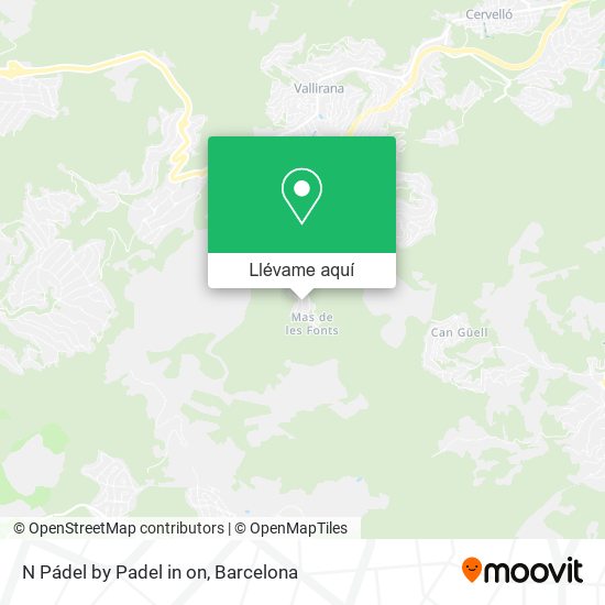 Mapa N Pádel by Padel in on