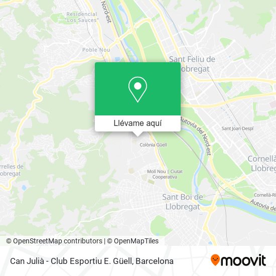 Mapa Can Julià - Club Esportiu E. Güell