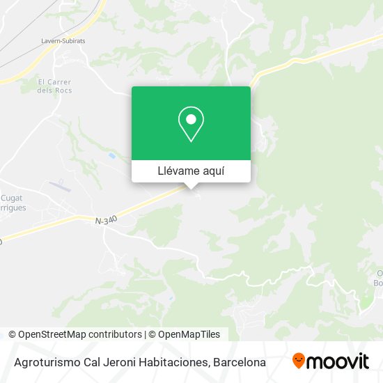 Mapa Agroturismo Cal Jeroni Habitaciones