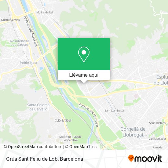 Mapa Grúa Sant Feliu de Lob