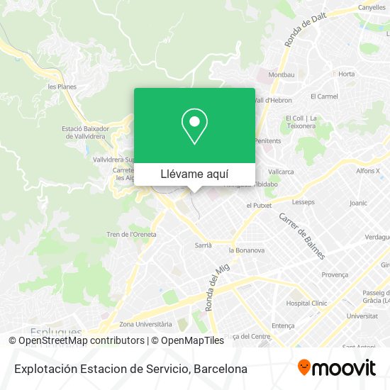Mapa Explotación Estacion de Servicio