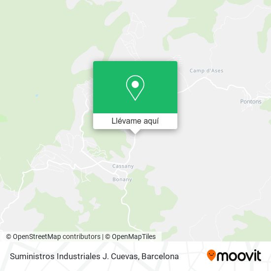 Mapa Suministros Industriales J. Cuevas