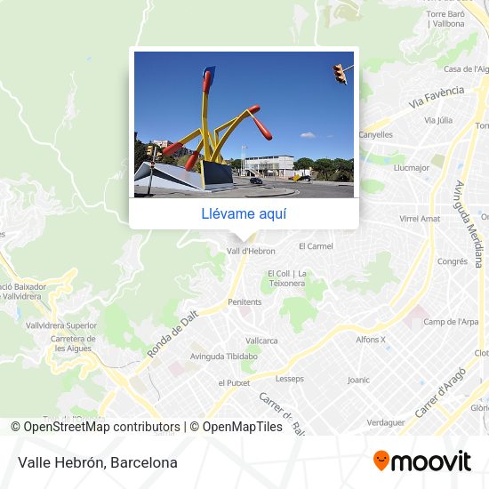 Mapa Valle Hebrón