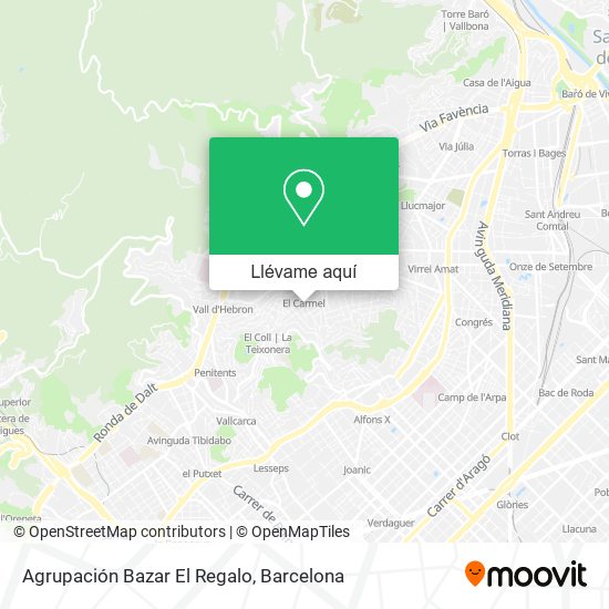 Mapa Agrupación Bazar El Regalo