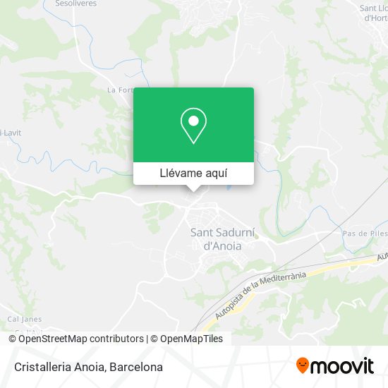 Mapa Cristalleria Anoia