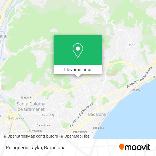 Mapa Peluquería Layka