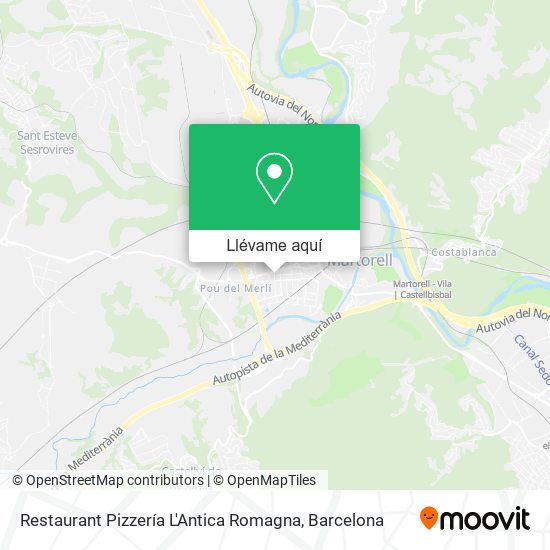 Mapa Restaurant Pizzería L'Antica Romagna