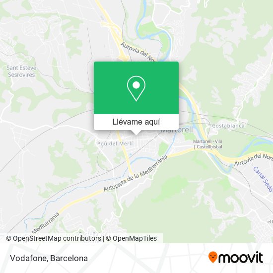 Mapa Vodafone