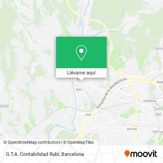 Mapa G.T.A. Contabilidad Rubí